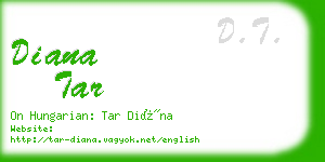 diana tar business card